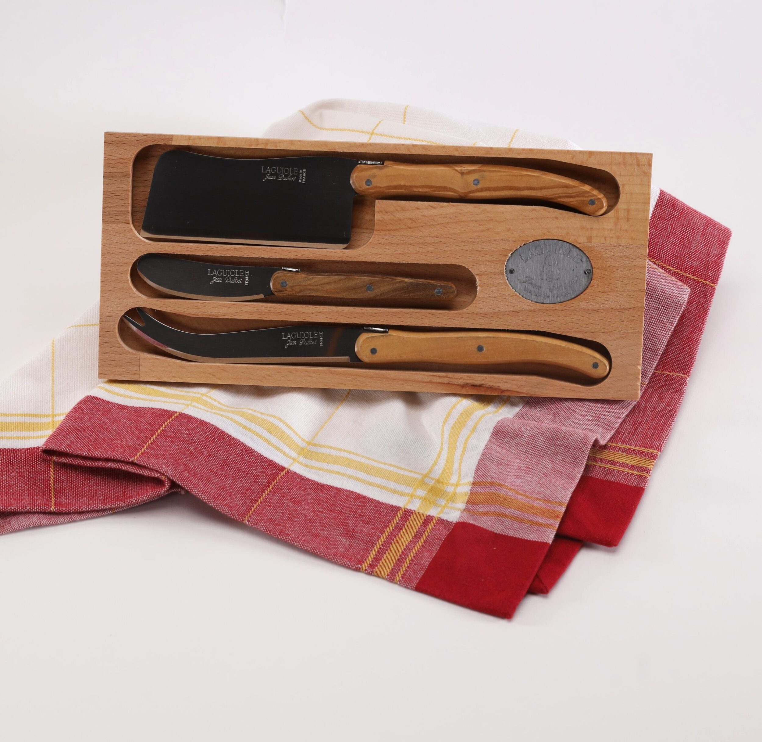 Olive Wood Cheese Knife Set