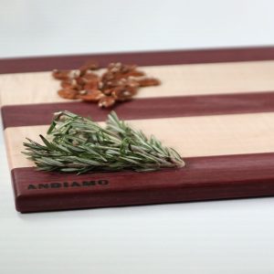 Curly Maple and Purpleheart_Charcuterie Board2